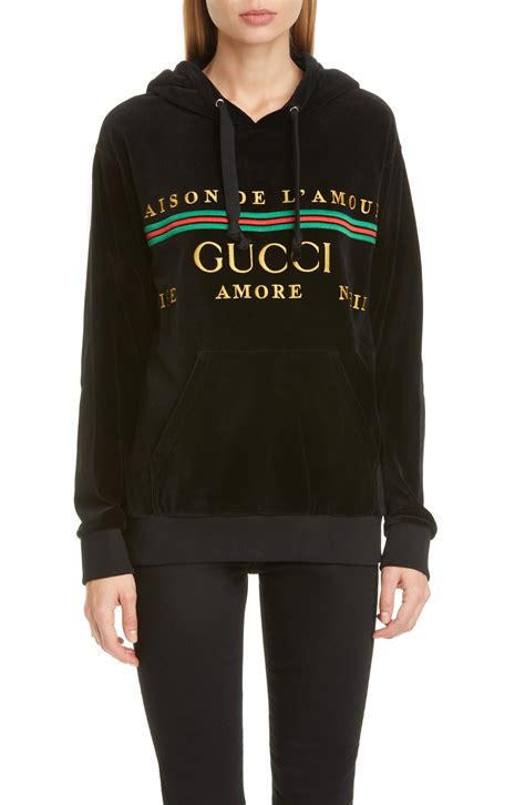 gucci velour|Gucci Sweatshirts & Hoodies for Women .